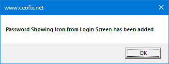 Password Showing Icon