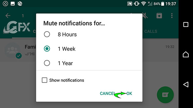 How to Mute a Group Chat or Friends Chat on WhatsApp