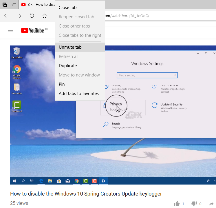 How to Mute a Tab in Microsoft Edge