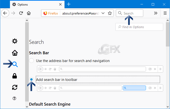 Firefox: Add Search Box on Toolbar