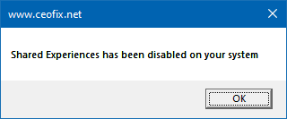 Turn On Or Off Shared Experiences Feature in Windows 10