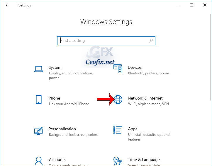 windows 10 Network & Internet