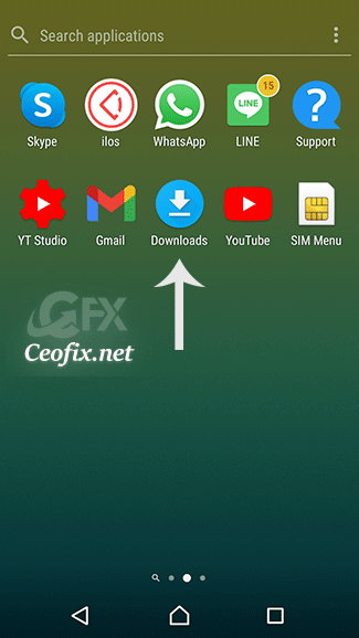 Android Download folder shortcut