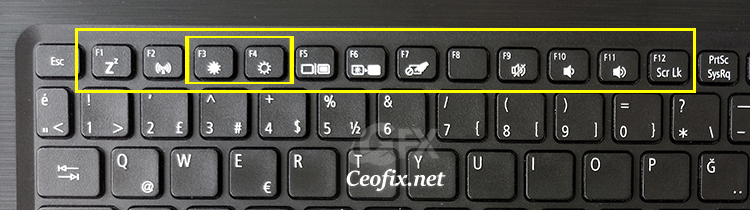 Adjust brightness in Windows 11 using keyboard