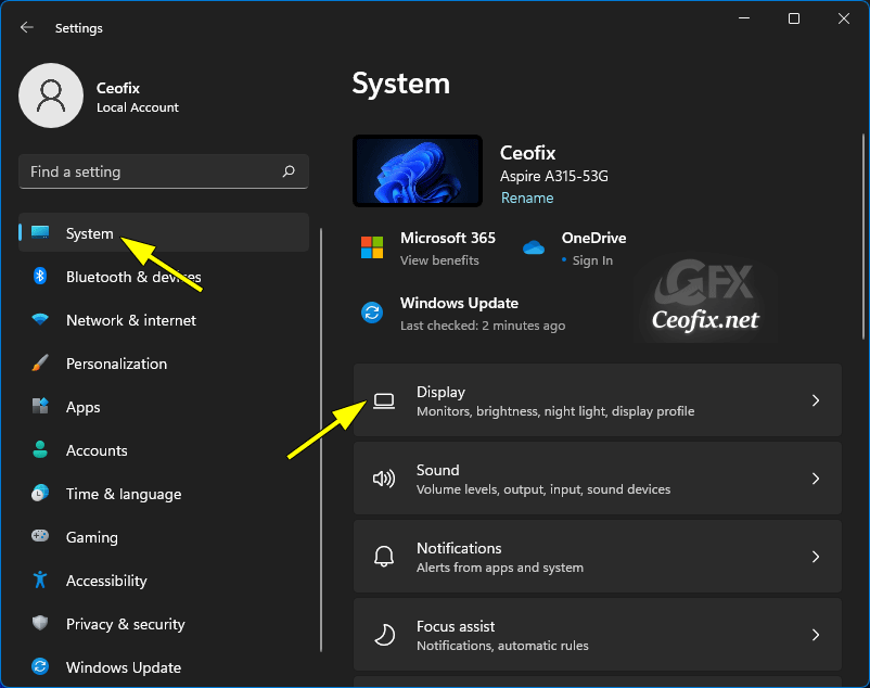 Change Screen Brightness With Quick Settings in Windows 11