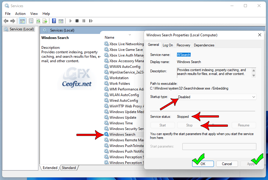 How to Turn Off Windows Search Indexing