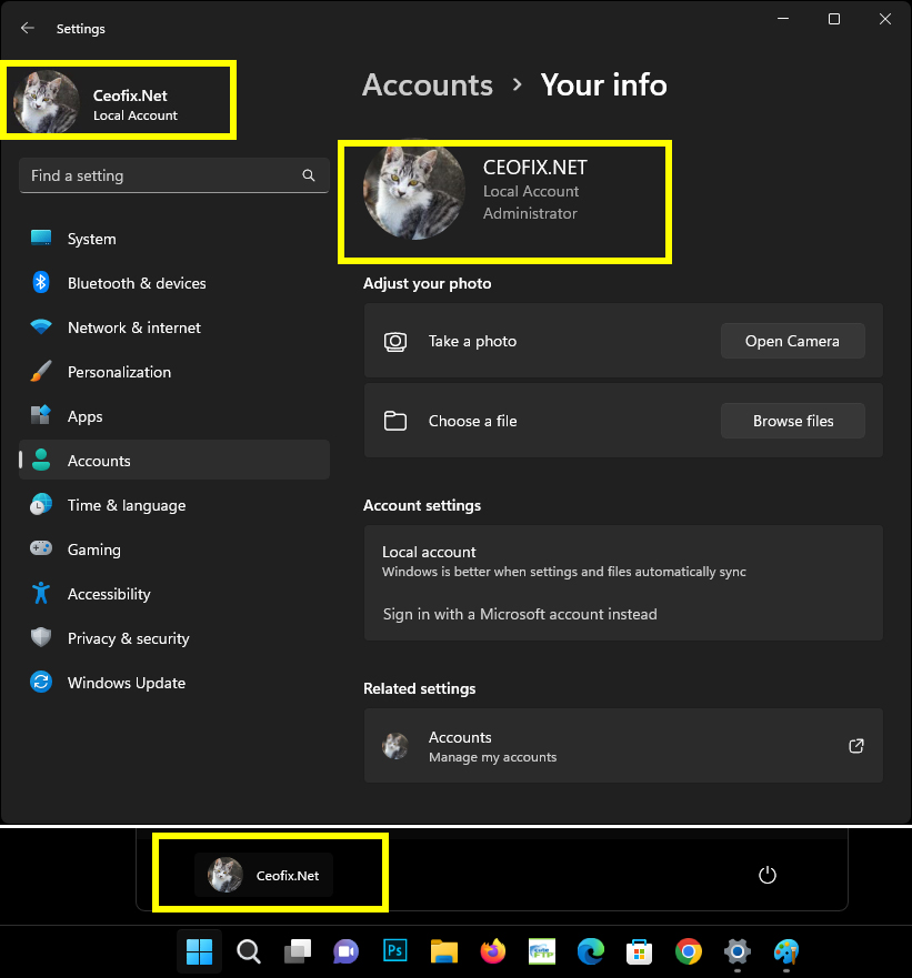 How to Change Account Picture in Windows 11?