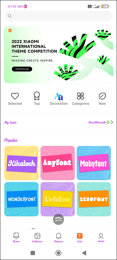 android my fonts